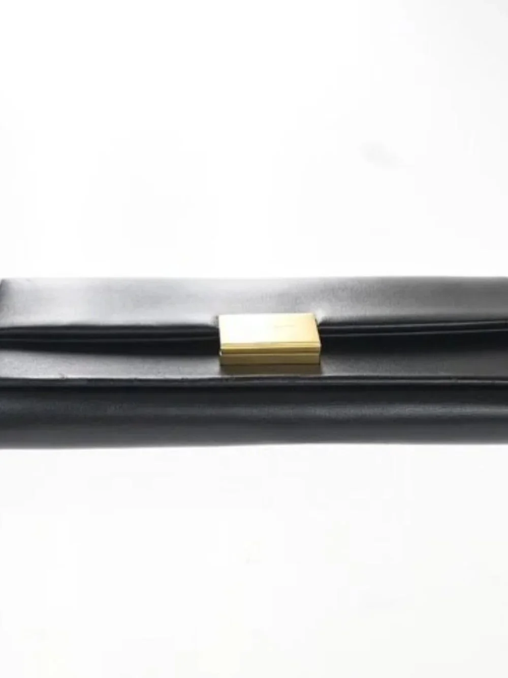 SAINT LAURENT YSL Logo Bifold Long Wallet Leather Black GHW Italy 68KP489 - Picture 6 of 16